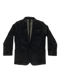 Dapper Boi Jackets Blue-Black Casual Knit Blazer