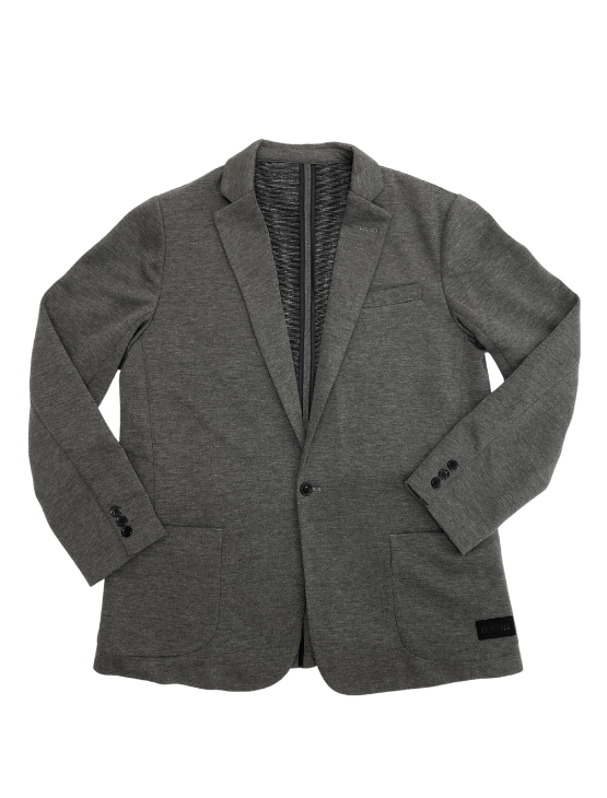 Dapper Boi Jackets Grey Casual Knit Blazer