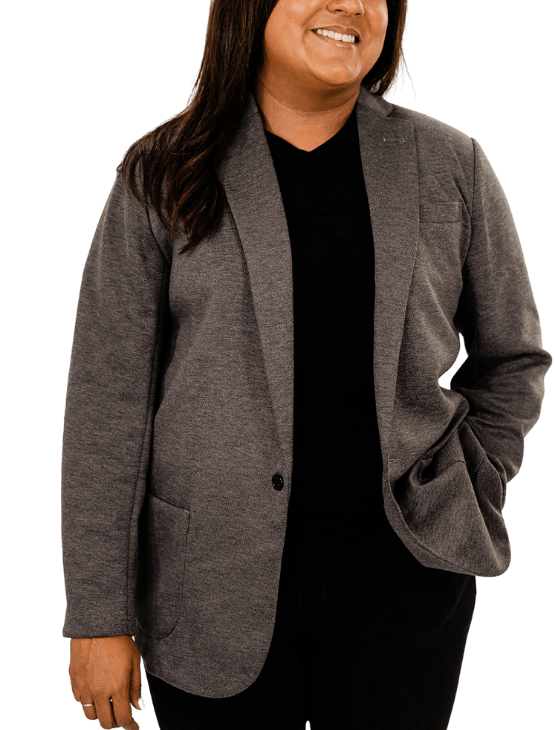 Dapper Boi Jackets Grey Casual Knit Blazer