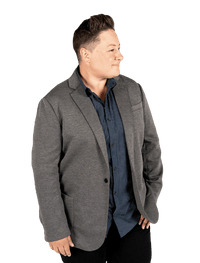 Dapper Boi Jackets Grey Casual Knit Blazer