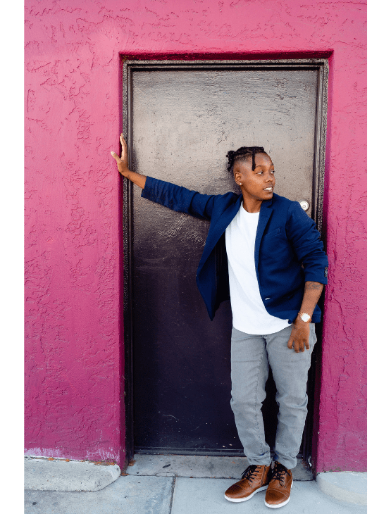 Dapper Boi Jackets Navy Casual Knit Blazer