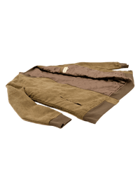 Dapper Boi Jackets Olive Microfiber Suede Bomber Jacket