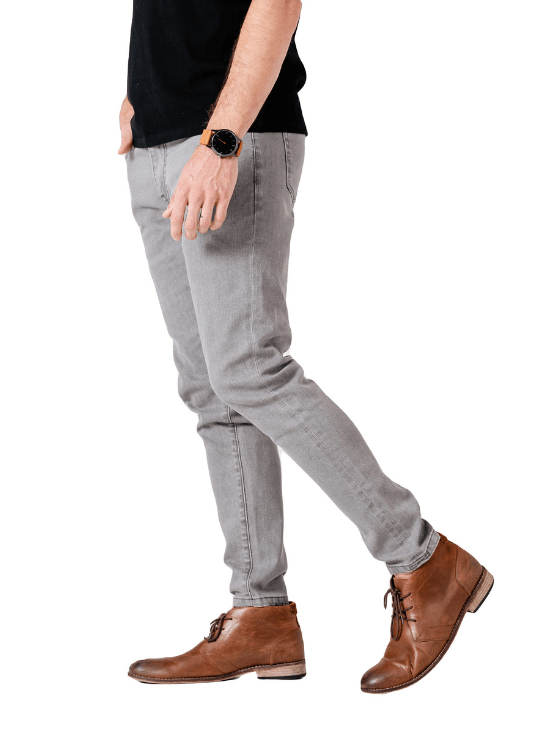 Dapper Boi Jeans Slim Light Grey Jeans (Red Label Version)