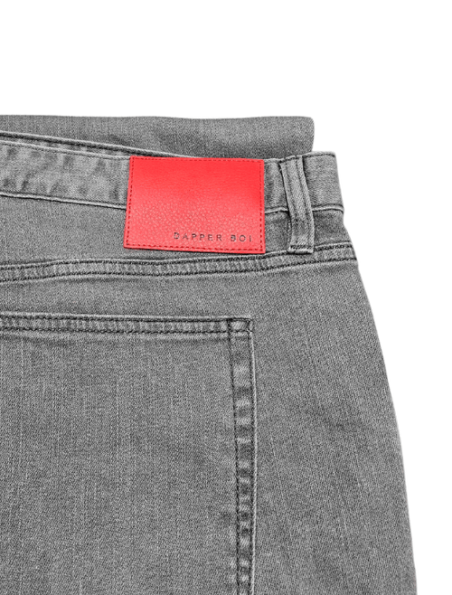 Dapper Boi Jeans Slim Light Grey Jeans (Red Label Version)