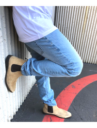 Dapper Boi Jeans Slim-Straight Blue Fade Stretch Jeans