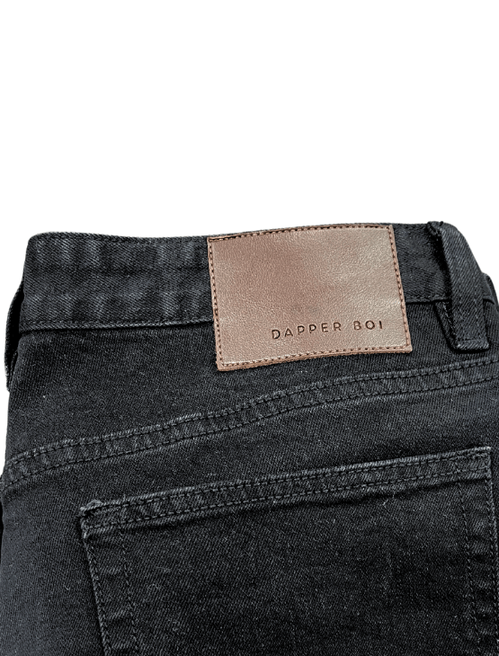 Dapper Boi Jeans Slim-Straight, Premium Black Jeans