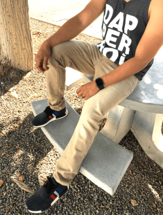 Dapper Boi Jeans Slim-Straight Tan Stretch Jeans