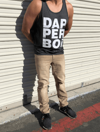 Dapper Boi Jeans Slim-Straight Tan Stretch Jeans