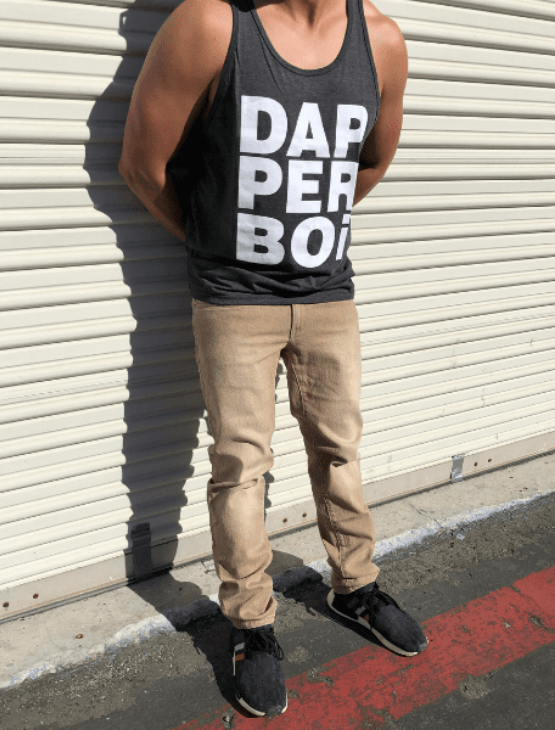 Dapper Boi Jeans Slim-Straight Tan Stretch Jeans