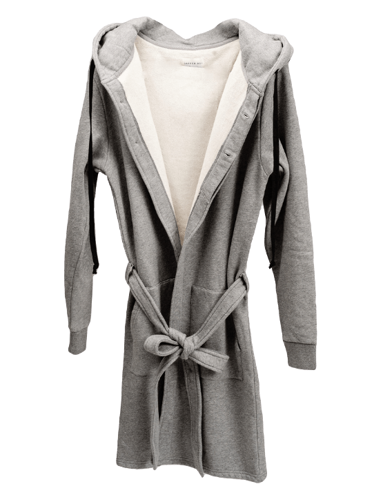 slim fit dress slacks Grey Hooded Royalty Robe main image 1