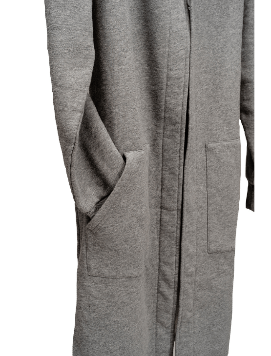 Dapper Boi Robes Grey Melange DB Hoodie Robe