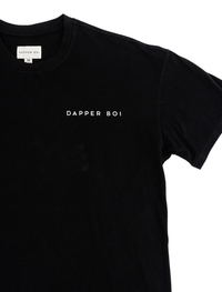 Dapper Boi Shirts Black DB Drop Shoulder Tee
