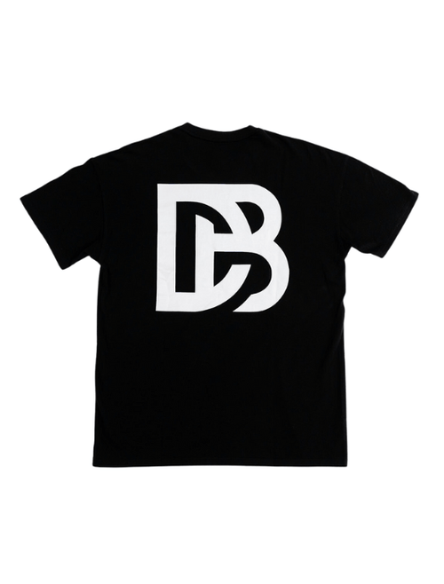 Dapper Boi Shirts Black DB Drop Shoulder Tee