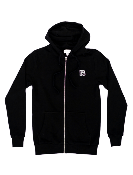 Dapper Boi Shirts Black Zip Hoodie
