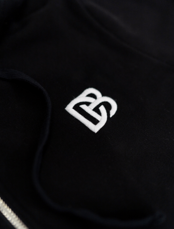 Dapper Boi Shirts Black Zip Hoodie