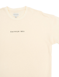 Dapper Boi Shirts Cream Essential Drop Shoulder Tee