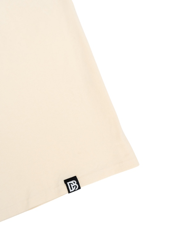 Dapper Boi Shirts Cream Essential Drop Shoulder Tee