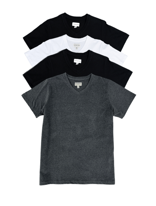 Dapper Boi Shirts Essential Premium V-Neck 4-Pack