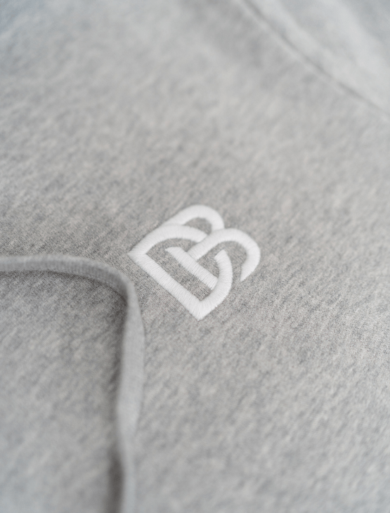 Dapper Boi Shirts Grey Melange Zip Hoodie