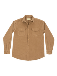 Dapper Boi Shirts Tan Corduroy Shacket