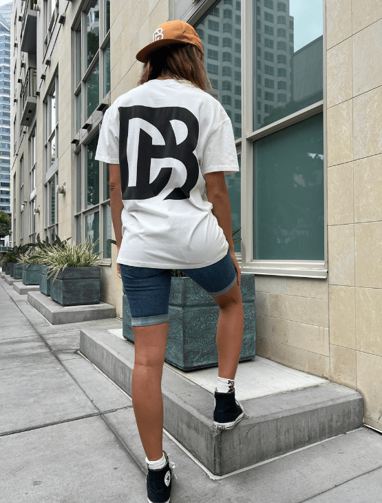 Dapper Boi Shirts White DB Drop Shoulder Tee