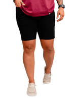 Dapper Boi Shorts Black Casual Knit Shorts