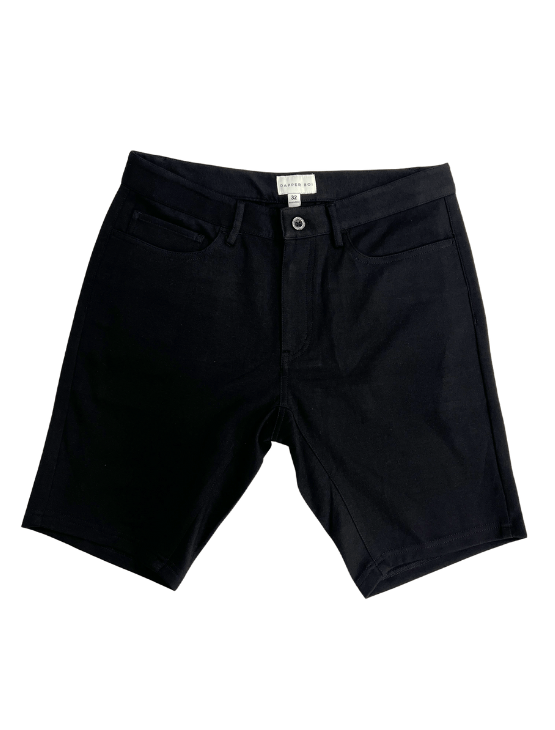 Dapper Boi Shorts Black Casual Knit Shorts