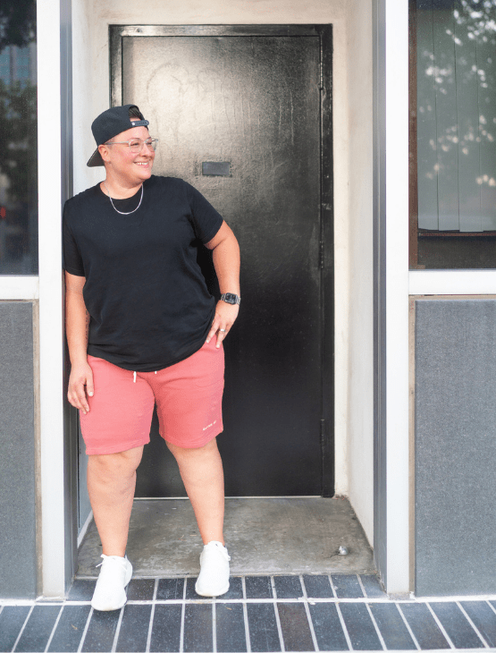 Dapper Boi Shorts Dark Salmon Sweatshorts