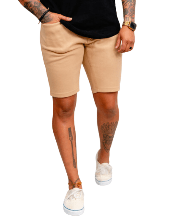 Dapper Boi Shorts Khaki Casual Knit Shorts