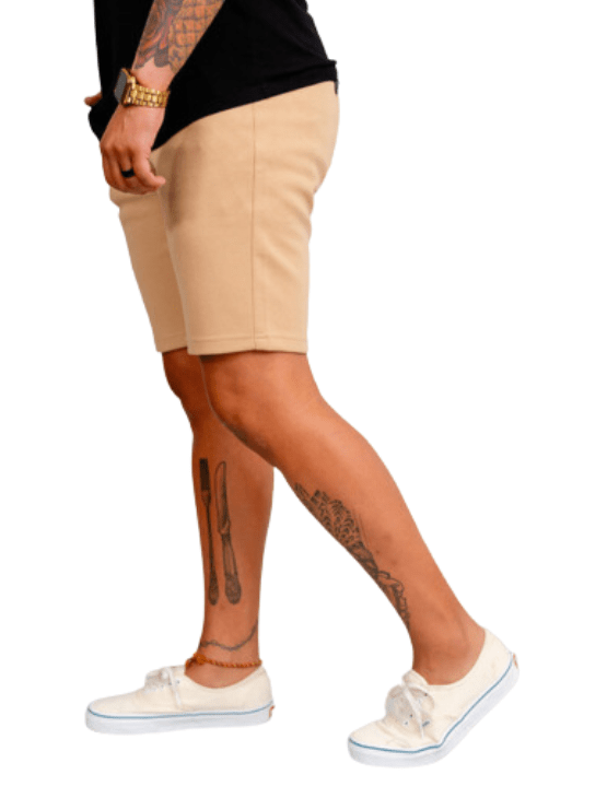 Dapper Boi Shorts Khaki Casual Knit Shorts