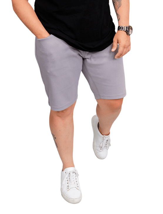 Dapper Boi Shorts Light Grey Casual Knit Shorts