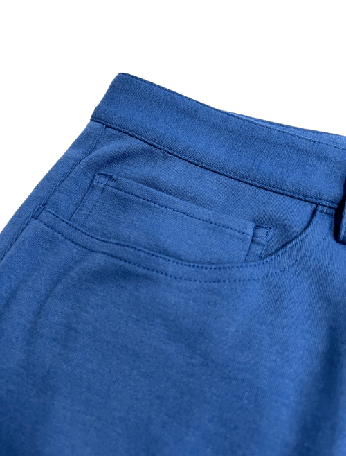 Dapper Boi Shorts Steel Blue Casual Knit Shorts