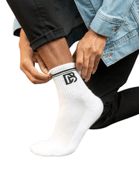 Dapper Boi Socks White DB Socks