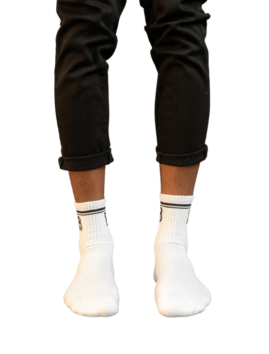 Dapper Boi Socks White DB Socks