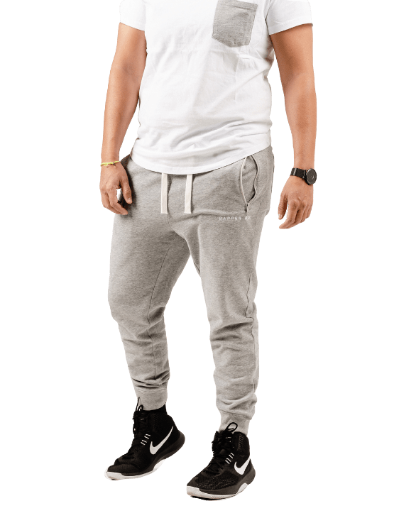 Dapper Boi Bottoms Grey Melange DB Joggers