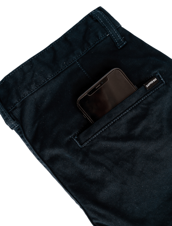 Dapper Boi Bottoms PRE-ORDER CAMPAIGN: Dark Navy Slim Chino Pants