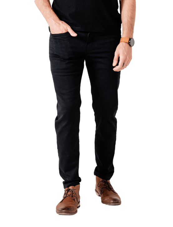 Dapper Boi Bottoms SLIM Black Stretch Chino Pants