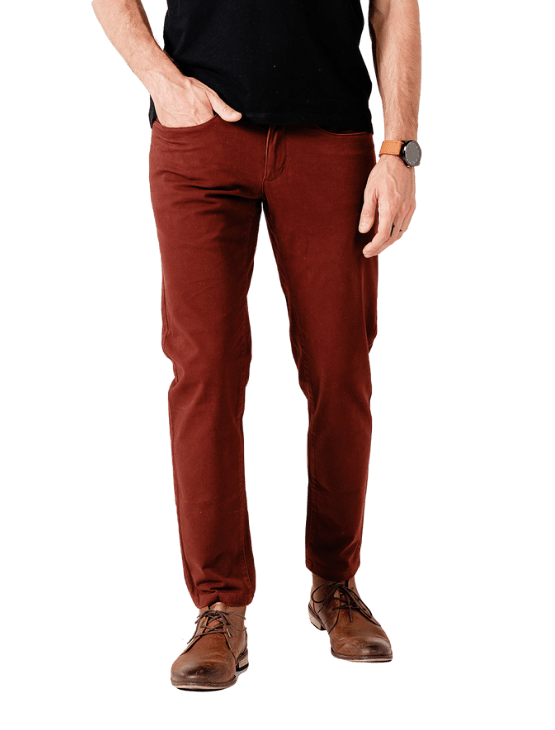 Slim Burgundy Pants | Dapper Boi