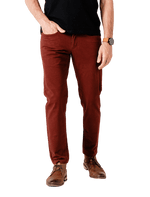 Dapper Boi Bottoms Slim Burgundy Chino Pants