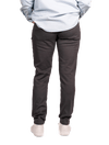Dapper Boi Bottoms Slim Dark Grey Stretch Chino Pants