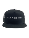 Dapper Boi Hats Black Dapper Boi Mesh Flat Snapback