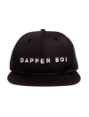 Dapper Boi Hats Black DB Active Sweatproof Flat Snapback
