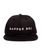 Dapper Boi Hats Black DB Active Sweatproof Flat Snapback