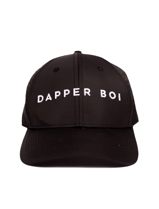 Dapper Boi Hats Black Rounded DB Active Sweatproof Cap