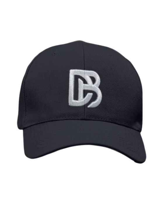 Black Rounded DB Embroidery with Buckle Closure