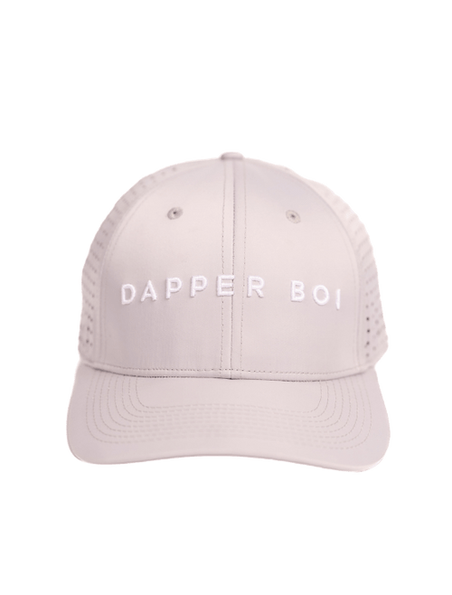Dapper Boi Hats Grey Rounded DB Active Sweatproof Cap