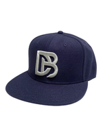 Dapper Boi Hats PRE-ORDER: Navy DB Embroidered Flat Snapback