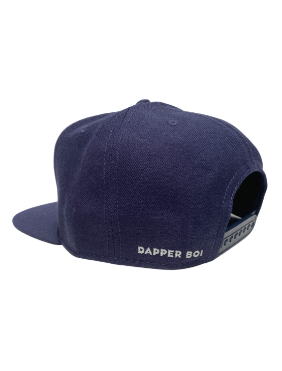 Dapper Boi Hats PRE-ORDER: Navy DB Embroidered Flat Snapback