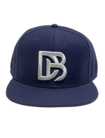 Dapper Boi Hats PRE-ORDER: Navy DB Embroidered Flat Snapback