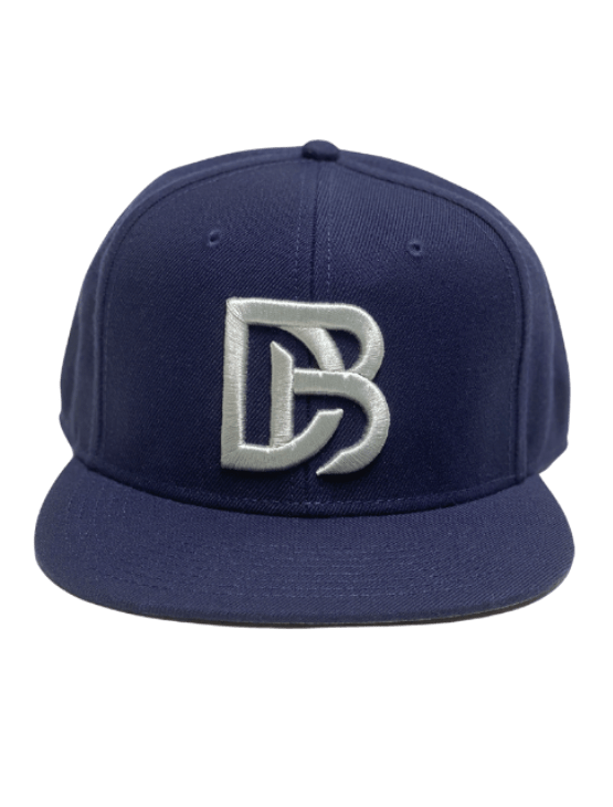 Dapper Boi Hats PRE-ORDER: Navy DB Embroidered Flat Snapback